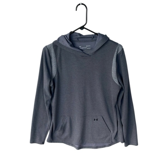 Under Armour Women’s Lightweight Hoodie Sweatshirt Coldgear Pullover Gray Medium - Picture 1 of 7